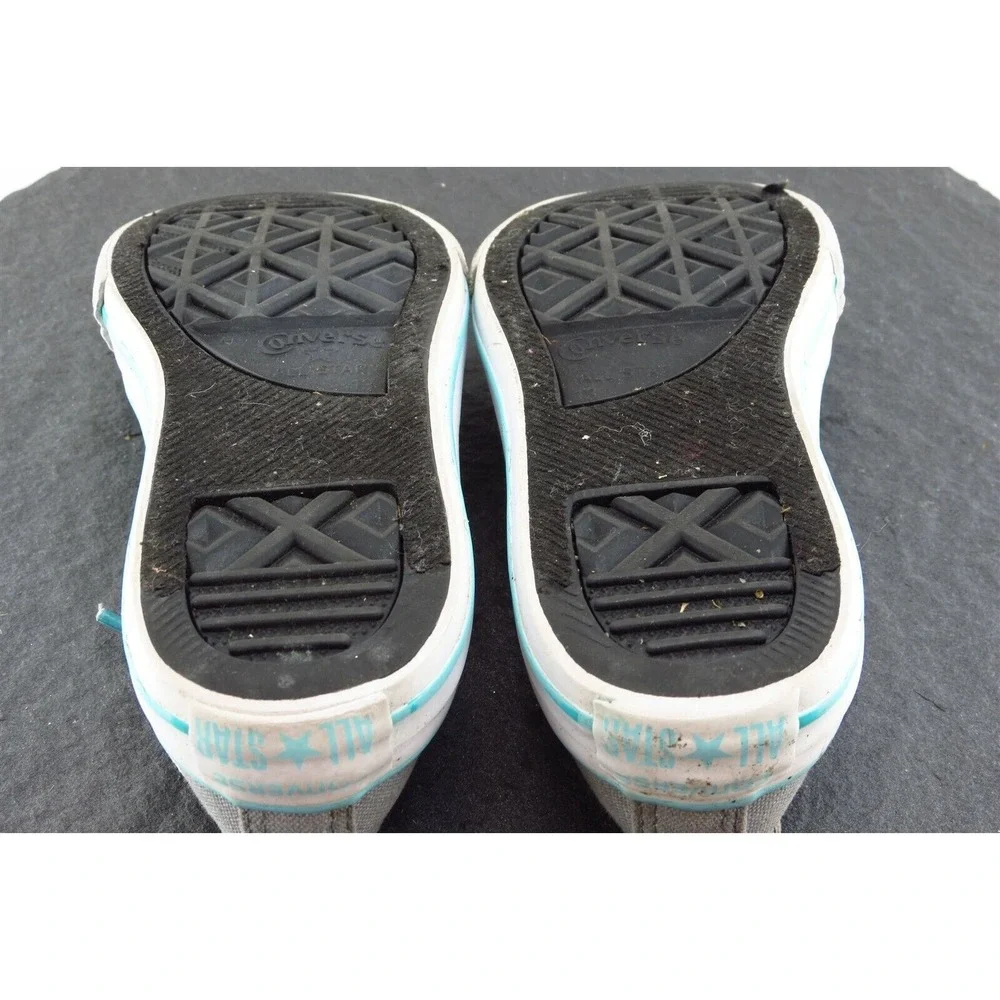 Converse all Star Toddler Girls 13 Medium Gray Low Top Fabric 6488568f‎